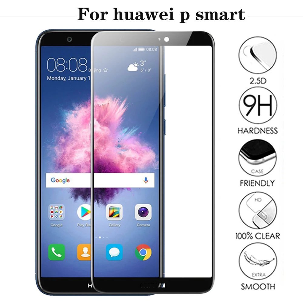Закаленное стекло для huawei p smart 2018 plus 2019 защита экрана телефона Z защитная пленка