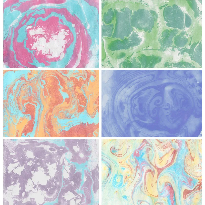 

Colorful Gradient Photography Backgrounds Abstract Marble Painted Photo Backdrops Studio Props 211011 CFT-02