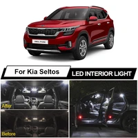 11pcs canbus led bulbs interior dome map reading trunk light kit for kia seltos 2019 2020 car accessories license plate lamp