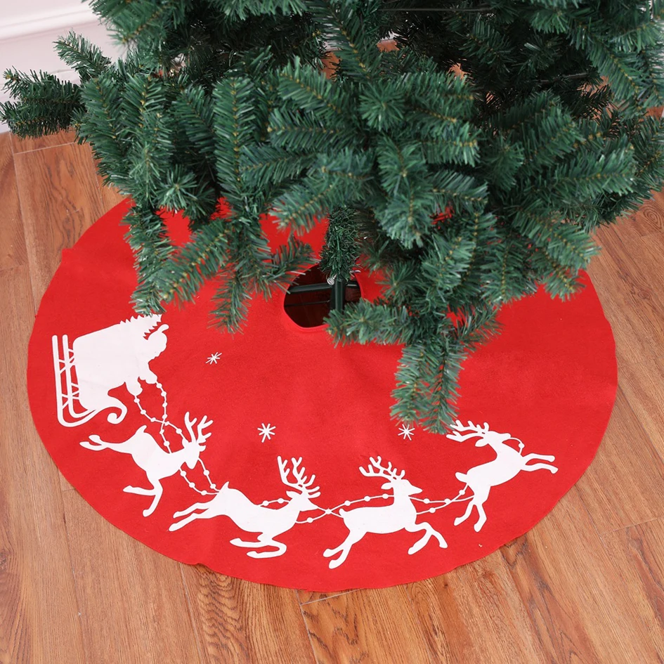 1 шт. новинка Милая Красная рождественская елка м юбка с изображением дерева