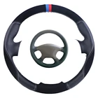 Изготовленный на заказ Чехол рулевого колеса автомобиля Черный для Citroen Elysee c-elysee Citroen Xsara Picasso замша кожа Авто оплетка рулевого колеса