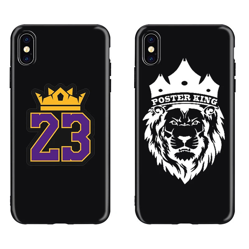 LeBron king James Los Angeles 23 черный мягкий чехол для телефона из ТПУ чехол для iPhone11 pro 5 5S se 6 6s X Xs XR MAX 7 8 plus