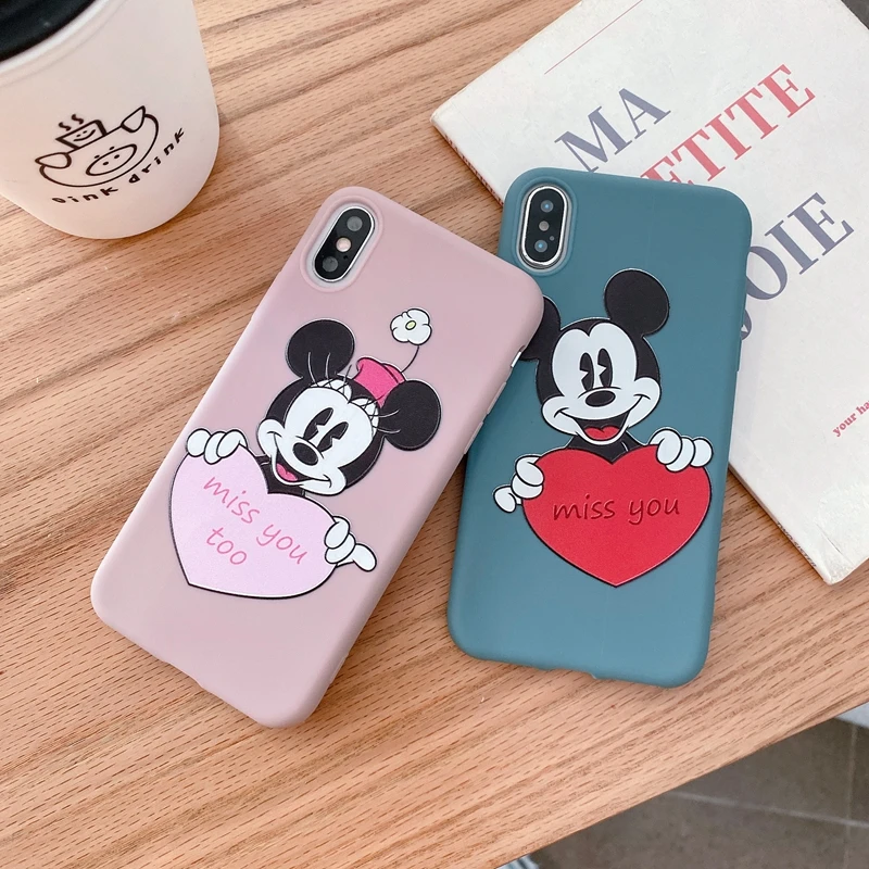 Милый мультяшный Мягкий силиконовый чехол для телефона Etui iPhone 11 Pro Max 6 6S 7 8 Plus XR XS SE