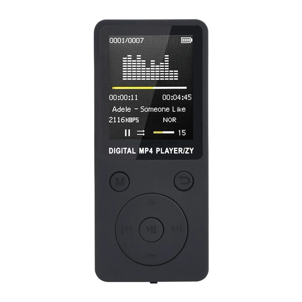 Модный портативный MP3/MP4 музыкальный плеер без потерь, FM-рекордер с поддержкой карты памяти 32 Гб, USB-дисплей, Hi-Fi музыкальные плееры