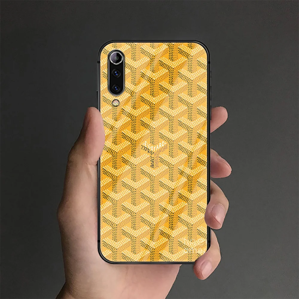 

Colorful Brand Goyard Phone Tempered Glass Case Cover For Xiaomi Mi A3 Max3 Note 9 10 I T Pro Lite Ultra