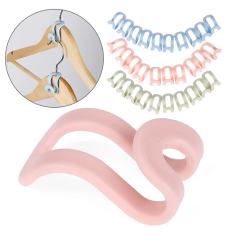 

5/10pcs Clothes Hanger Home Easy Hook Closet Organizer Storage Rack Holder DIY Hooks Mini Non-slip Tandem Clothes Hanger