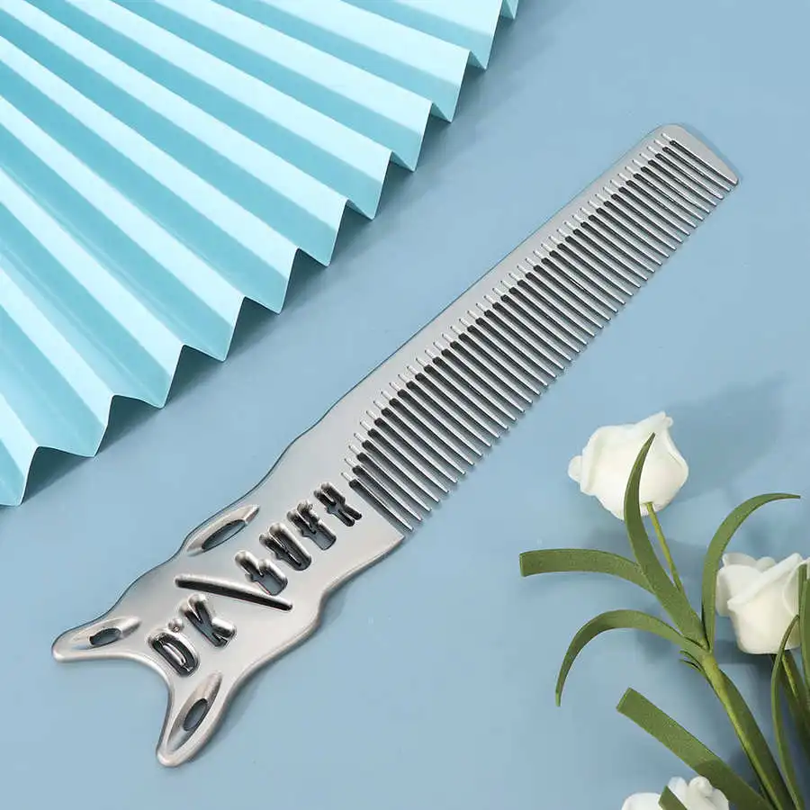 

Professional Hair Cutting Comb Space Barbers Hairdressing Aluminum Comb