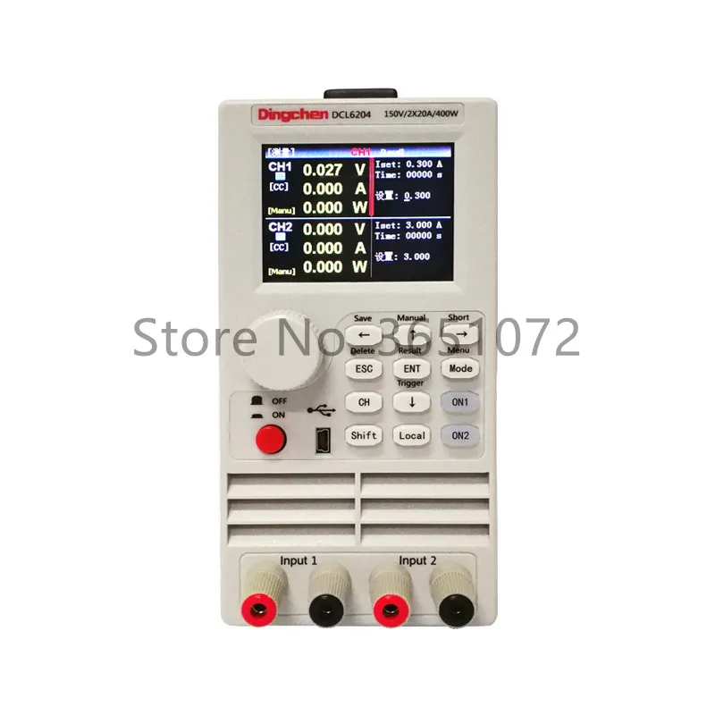 Двухканальная программируемая электронная нагрузка постоянного тока DCL6204 400 Вт