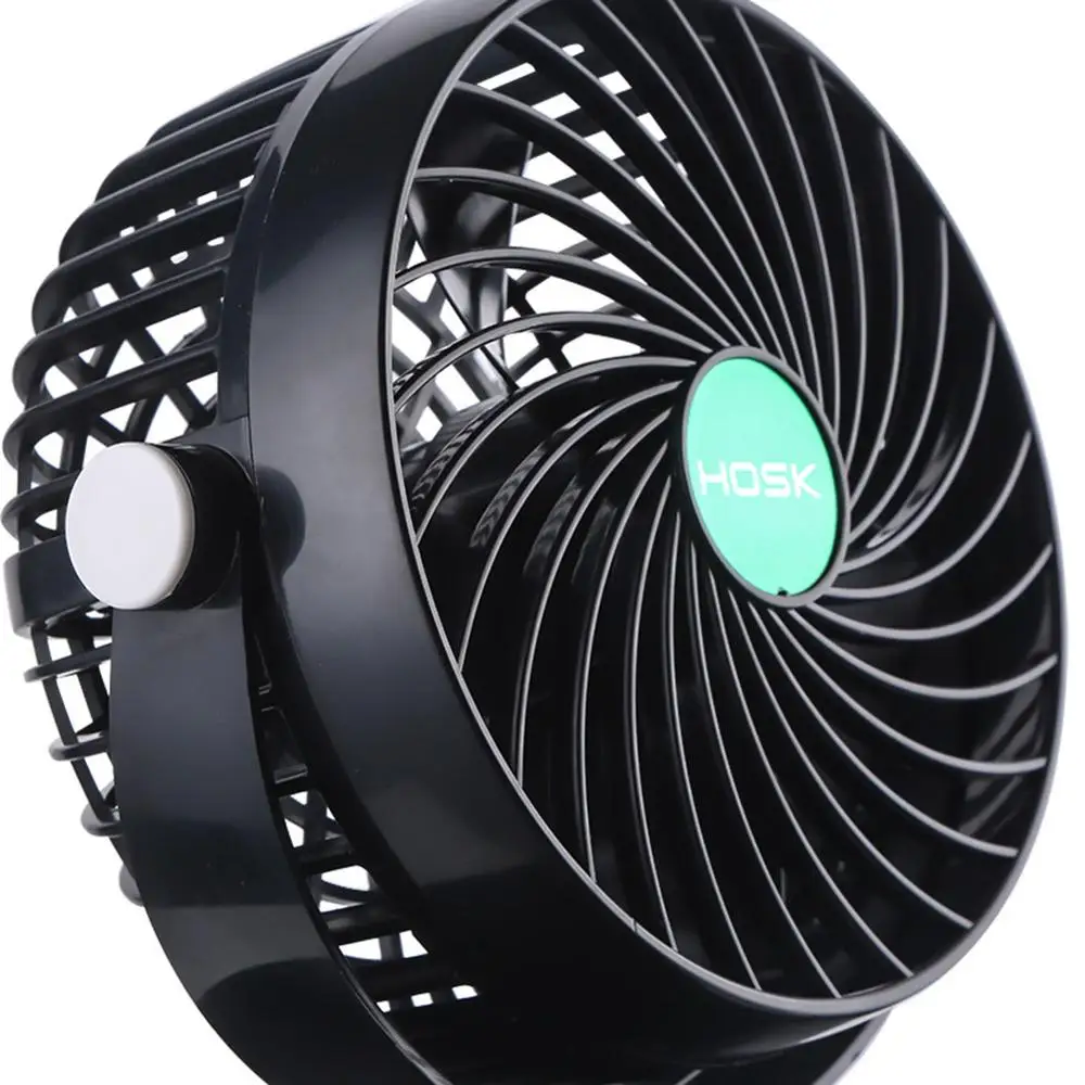 12V / 24V 360 All-Round Adjustable Car Air Cooling Dual Head Clip Fan Low Noise Auto Cooler Accessories | Автомобили и мотоциклы