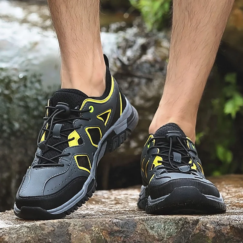 

Man Non-slip Walking Upstream Sport Shoes Men New Summer Hiking Trekking Shoes Men Outdoor Air Mesh Quick-dry Water Sneakers