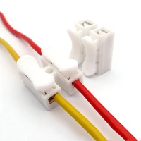30pcs ch2 fast connection cable connector white universal wire terminal high pressure resistant 2pin lighting switch accessories