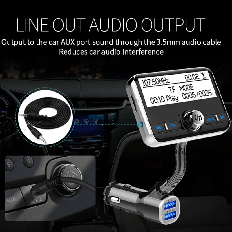 Автомобильный DAB + цифровой радиоприемник Jilang с FM-передатчиком AUX Bluetooth комплект