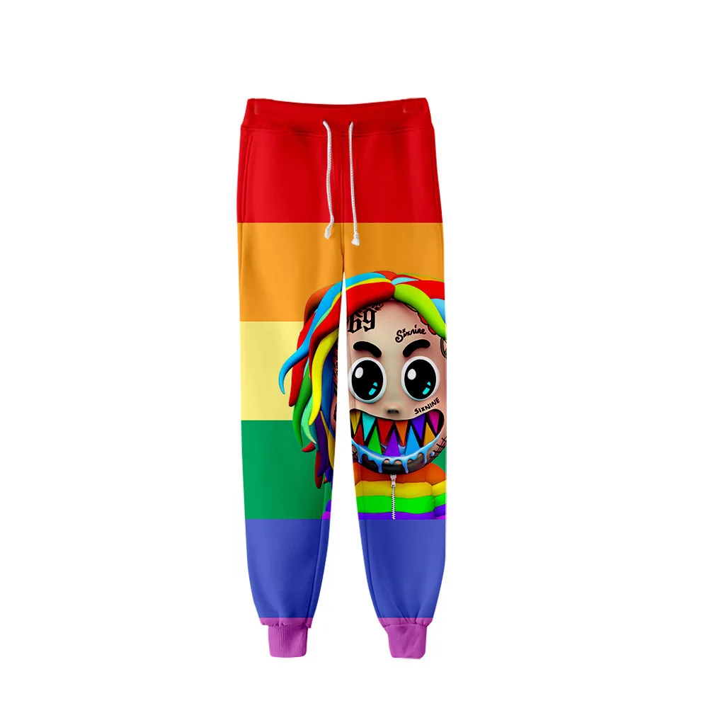 2020 спортивные брюки унисекс Rapper 6ix9ine Gooba тренировочные с 3D эффектом одежда для
