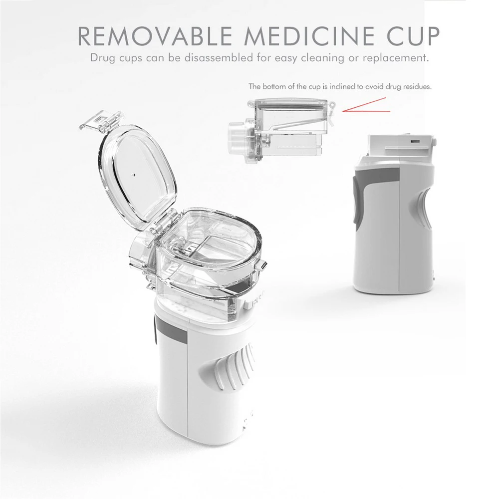

Mini mute ultrasonic piezoelectric micro-mesh nebulizer gear adjustment USB portable handheld spray High-efficiency Nebulizer