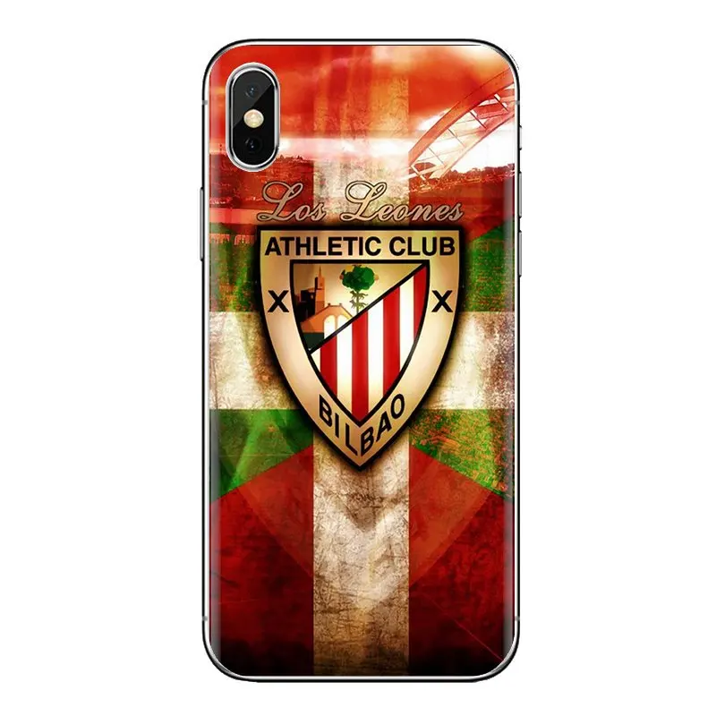 С логотипом футбольного клуба athletic club bilbao силиконовый чехол для телефона samsung Galaxy