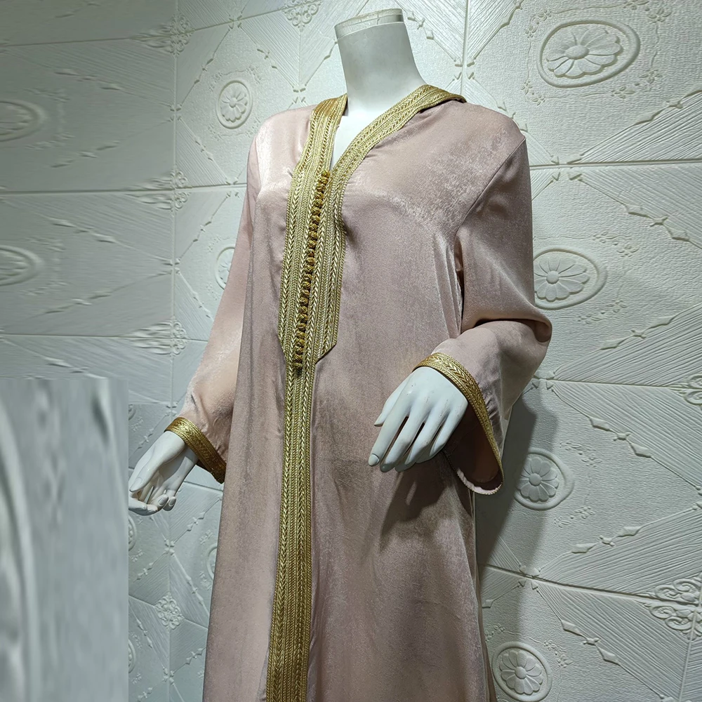 

Abaya Dubai Turkey Femme Arabic Hijab Muslim Fashion Robe Satin Dress African Dresses Abayas For Women Islamic Clothing Kaftan