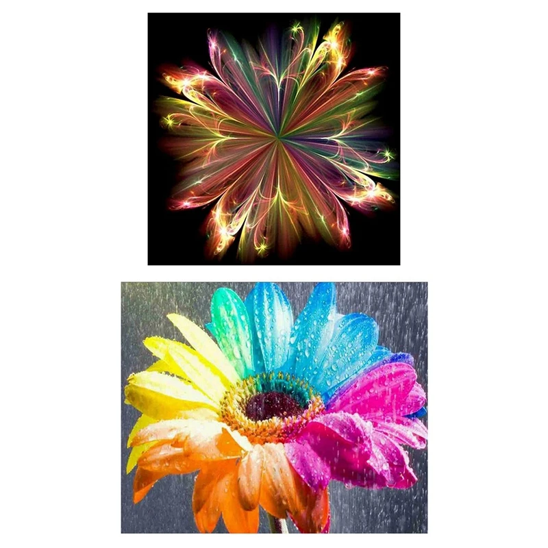 

Fantasy Flower Abstract Art Diy Crystal & 5D DIY Diamond Painting Kits For Adults Kids Rainbow Daisy