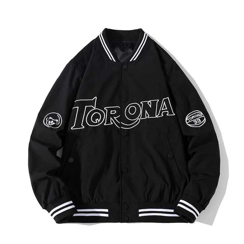 

2021baseball Jacket Men Embroidery Letter Casual Retro Jacket Men Women College Coat Design Streetwear Fashion Youth Hipster