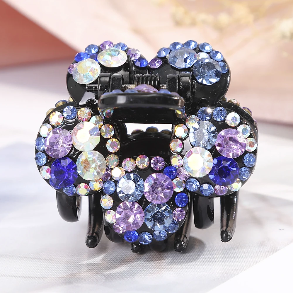 

Crystal Rhinestone Hair Claws For Women Flower Hair Clips Girls Hair Barrettes Fashion Ponytail Hairpins Hair Accessories