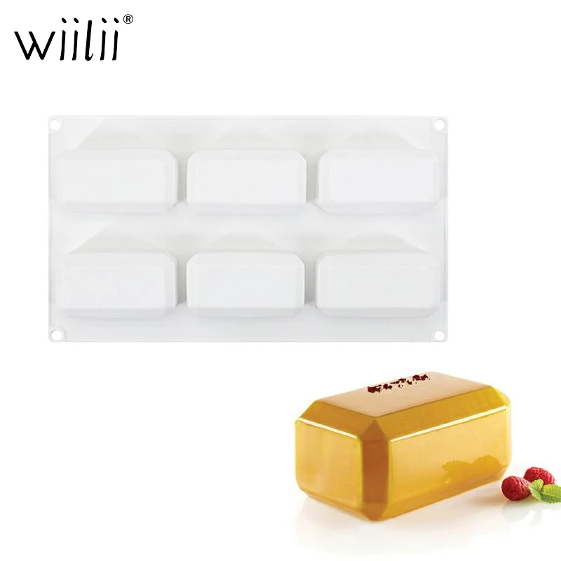 3D форма для Мусса с золотым кирпичом выпечки пирожных Желе Форма торта