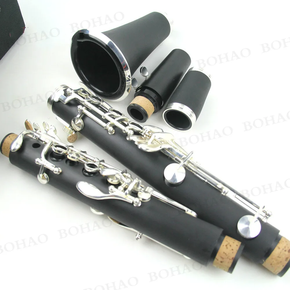 BOHAO Новый Профессиональный кларнет Эбонит дерево никелированный ключ Bb 17