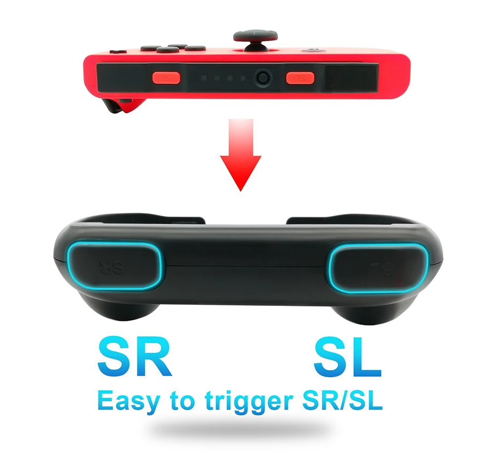 Игровые аксессуары NS Joycon, держатель, расширенная ручка, кронштейн, контроллер, ручка NS, джойстик, рукоятка, для пульта, Joy-Con