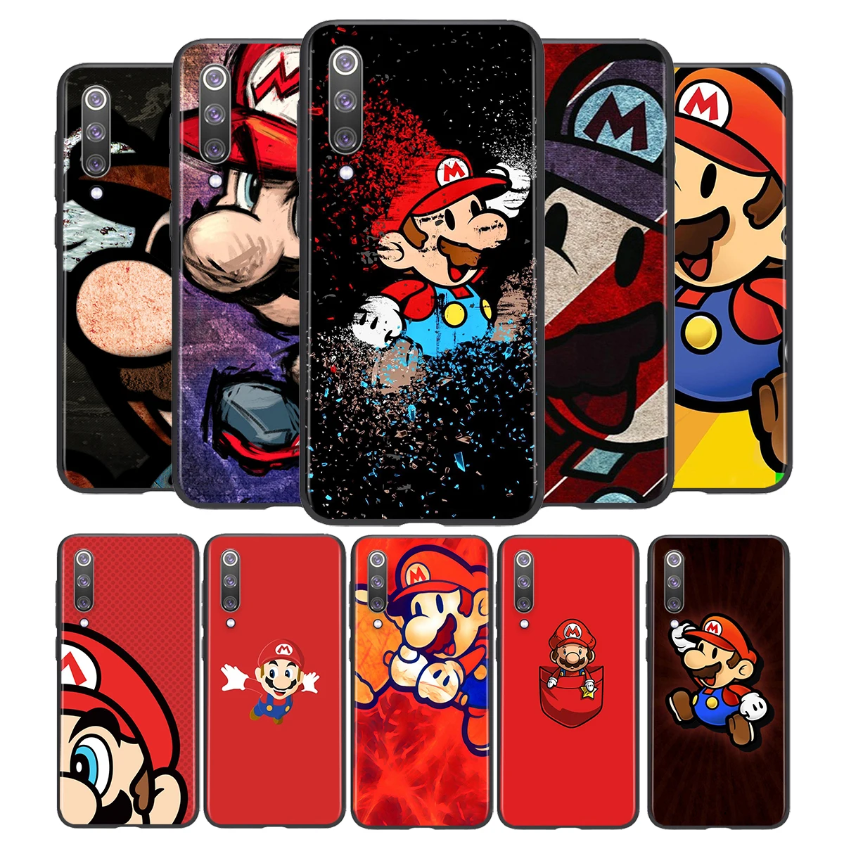 

Super Mary Game For Xiaomi Mi 11i 11 10T 10 9T 9 A3 8 Lite CC9 SE Note10 Lite Ultra Pro Black Soft Phone Case