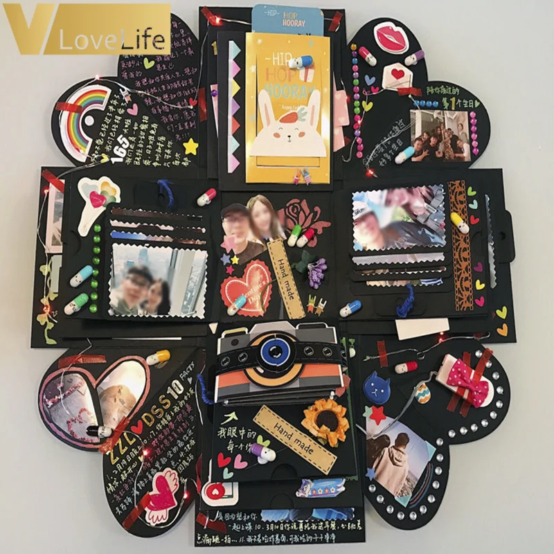 Коробка сюрприз взрывобезопасная коробка фотоальбом сделай сам для