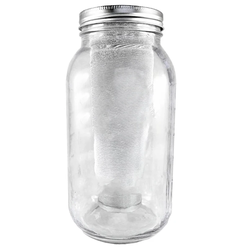 Фильтр для кофе 2 широкоугольных каменных банок из нержавеющей стали