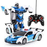 2 in 1 rc transformer rc car driving sports cars drive transformation robots models remote control car rc fighting toy gift