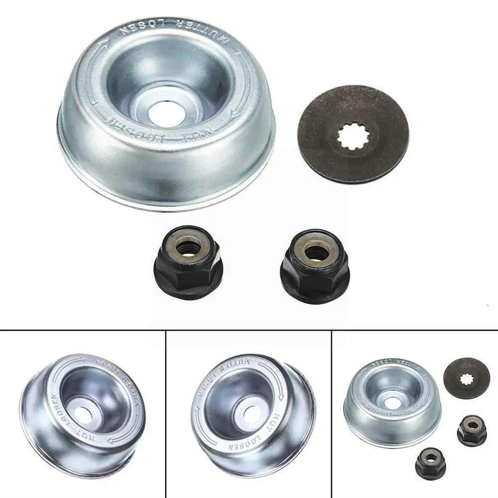 

4PCS/Set Metal Blade Fixing Kit with 2 sizes of nuts High Replacement For STIHL Quality Strimmer Brushcutter P0G9