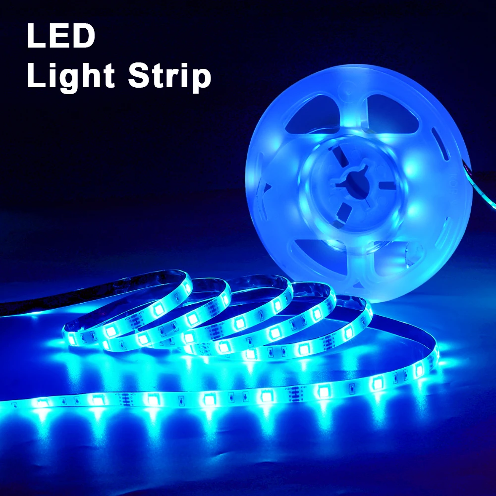 

CNSUNWAY Blue USB Led Light Strip 0.5M 1M 2M 3M IP20 2835SMD Led Strip Light DC5V TV Backlight Bedroom Living Room Led Lamp