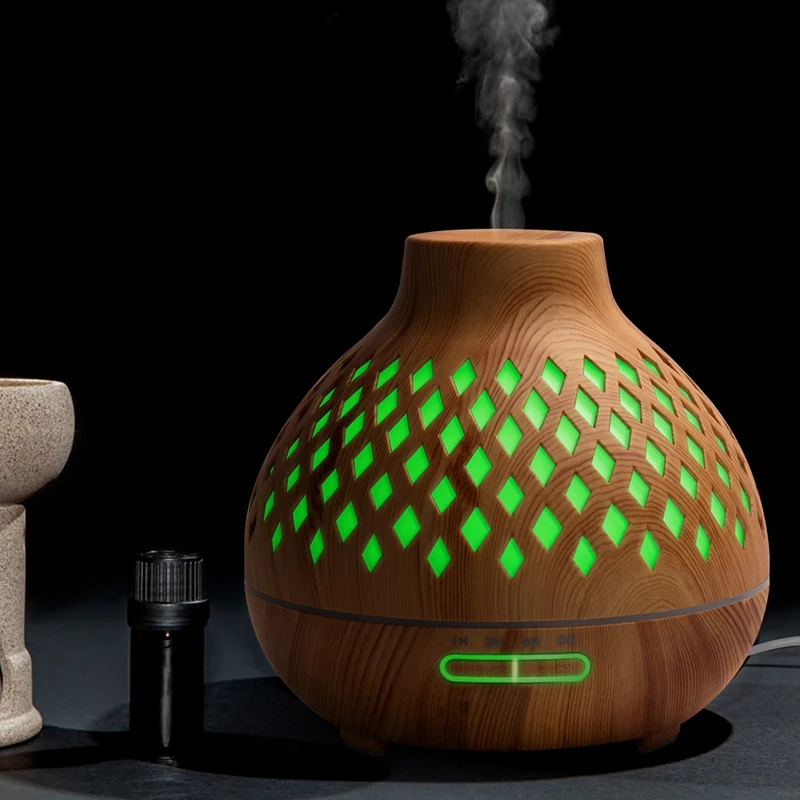 

Humidifier Aromatherapy Diffuser Essential Oil Diffuser US Plug+EU Plug+UK plug+JP plug
