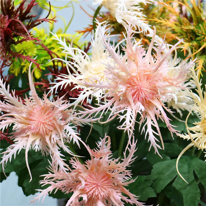 61 см 3 вилки тропический шип петрушка ветка большие искусственные суккуленты