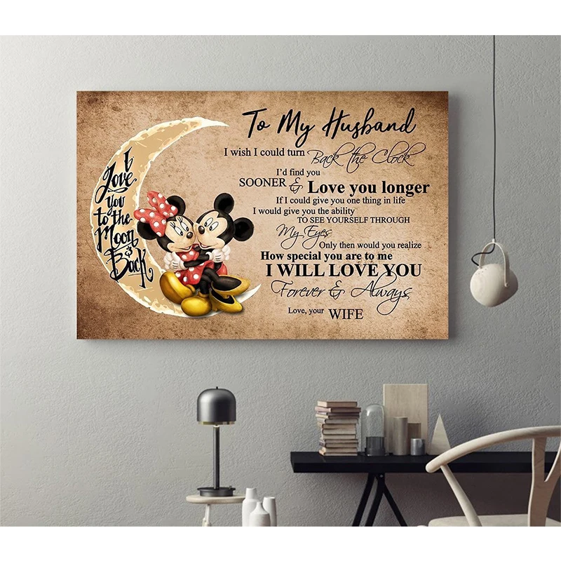 

Full Square / Round 5D DIY 3D Diamond Embroidery Family Poster To My Husband / Wife Painting Cross Stitch Mosaic Home Art Decor