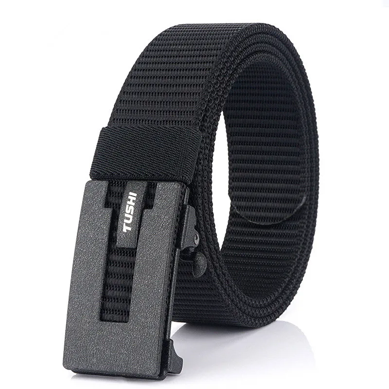 

Men's High Quality Nylon Belt Waist Cinto Unisex Men's Automatic Buckle Military Fans Tactical Canvas Belt