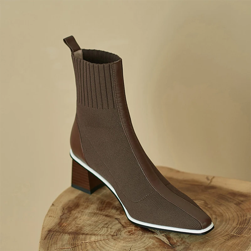 

Women Autumn Winter Martin Boots Fashion High-Heeled Short Boots Breathable Comfortable Women Boots botas de mujer botines botin