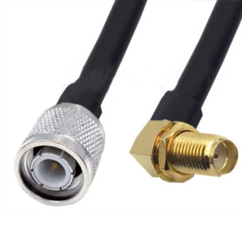 

TNC Male To SMA Female jack Right Angle connector 5D-FB 50-5 Coaxial RF Adapter Jumper Cable 50ohm
