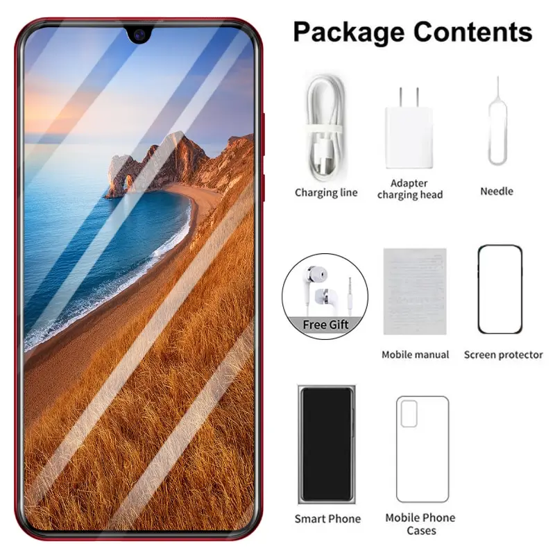 

Smart phone P30 Pro 8GB 256GB 5G Smartphone 6.3 inch MTK 6595 10 core 4g network Mobile Phones Android 9.1 CellPhone