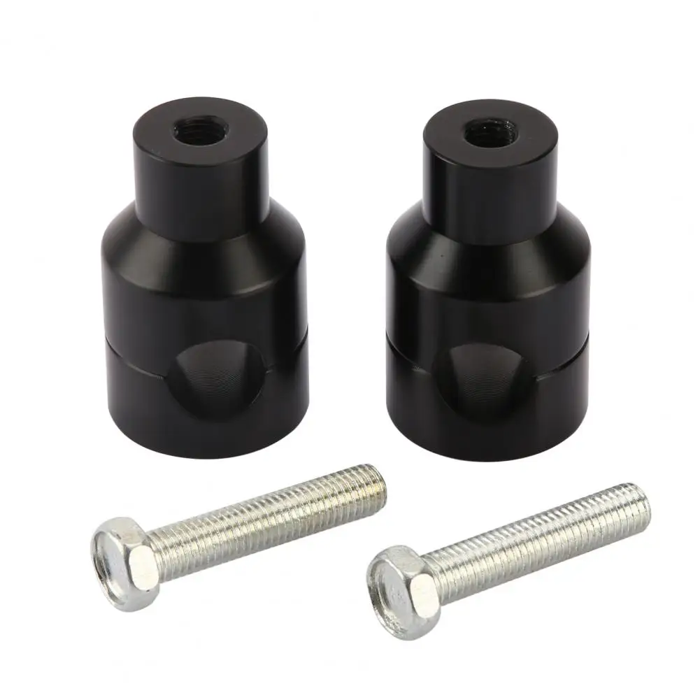 

80% Hot Sales!! 2Pcs Motorcycle Handle Clamp Fixation Anti-oxidizing Black Portable Motorcycle Handlebar Risers for 25mm Handleb