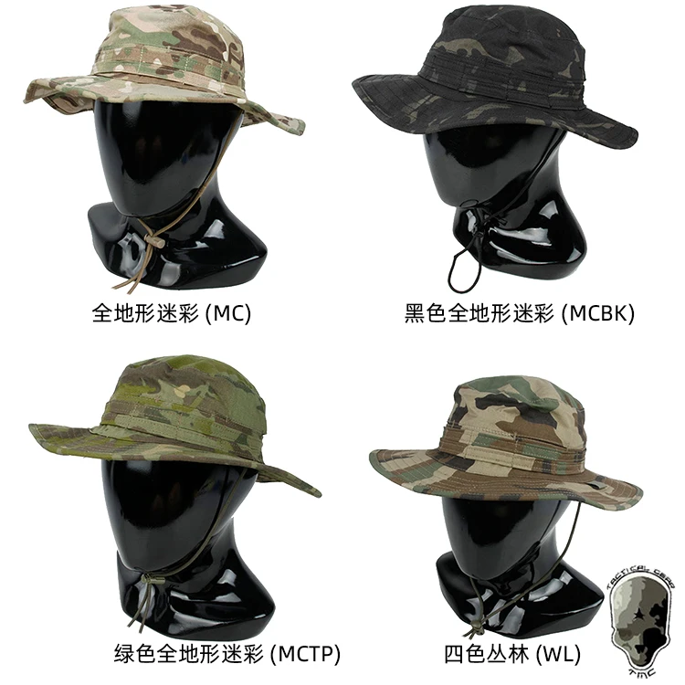 Sports Tactics 001 Camouflage Benny Hat Outdoor Large Edge Hat Leisure Sunshade Hat MC Fabric