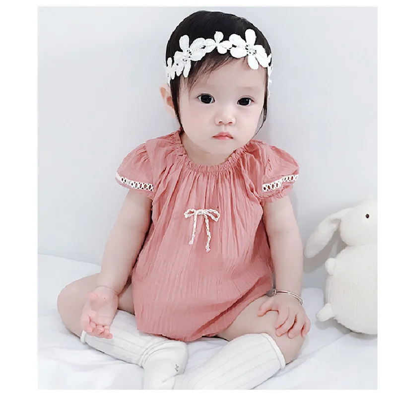 Детский комбинезон Кружевной принцессы для девочек Одежда новорожденных