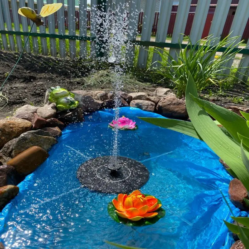 

Солнечный фонтан 13 см, 150 л/ч, с питанием от солнечной панели