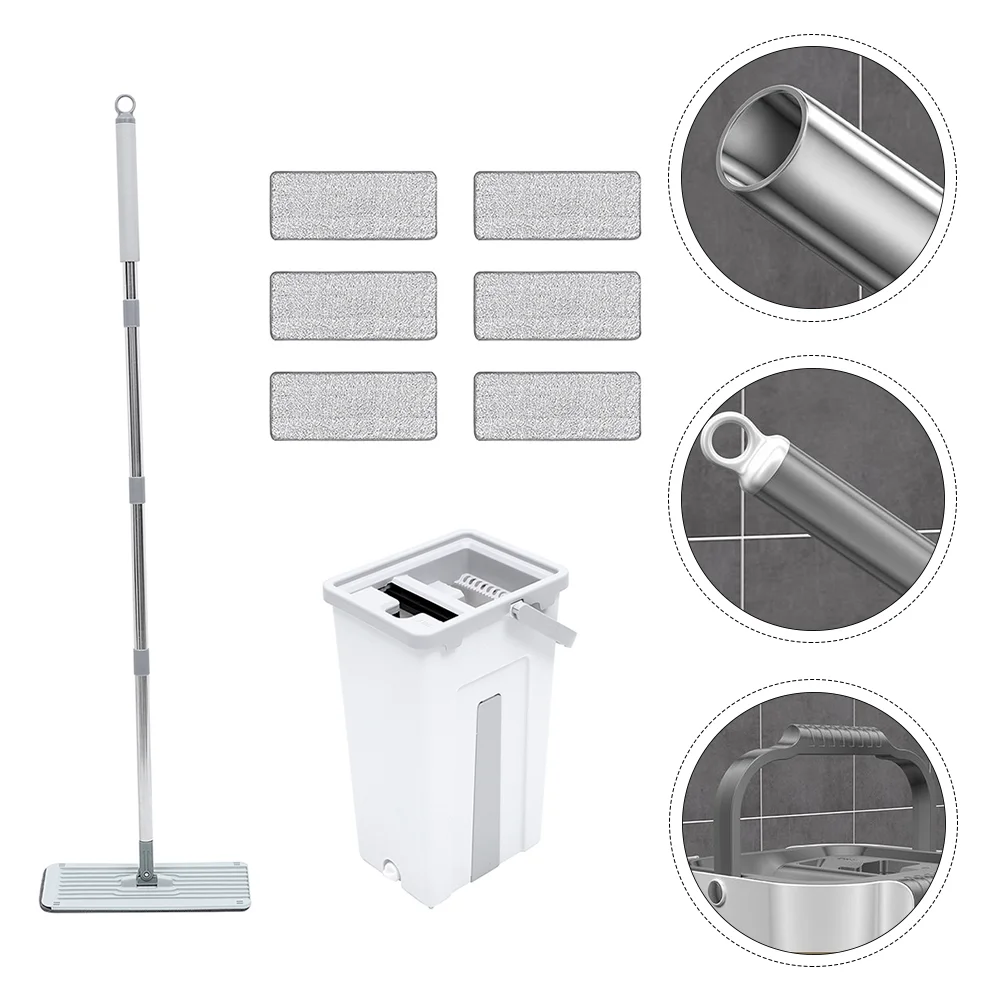 

1 Set Clean Mop Household Mop Durable Mop Bucket Cleaning Mop Replacement Cloth