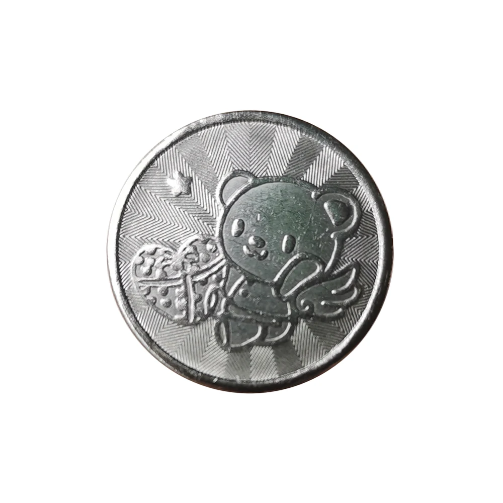 

10pcs 24*1.8mm Stainless Steel Arcade Game Machine Token Coins