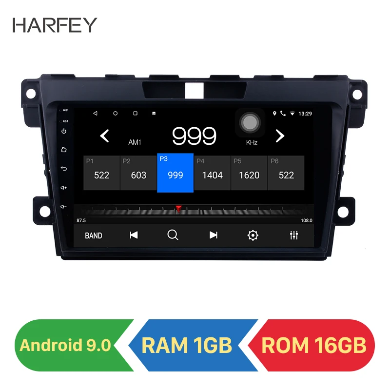 Автомобильный мультимедийный плеер Harfey Android 9 0 дюймов 2Din автомобильный GPS