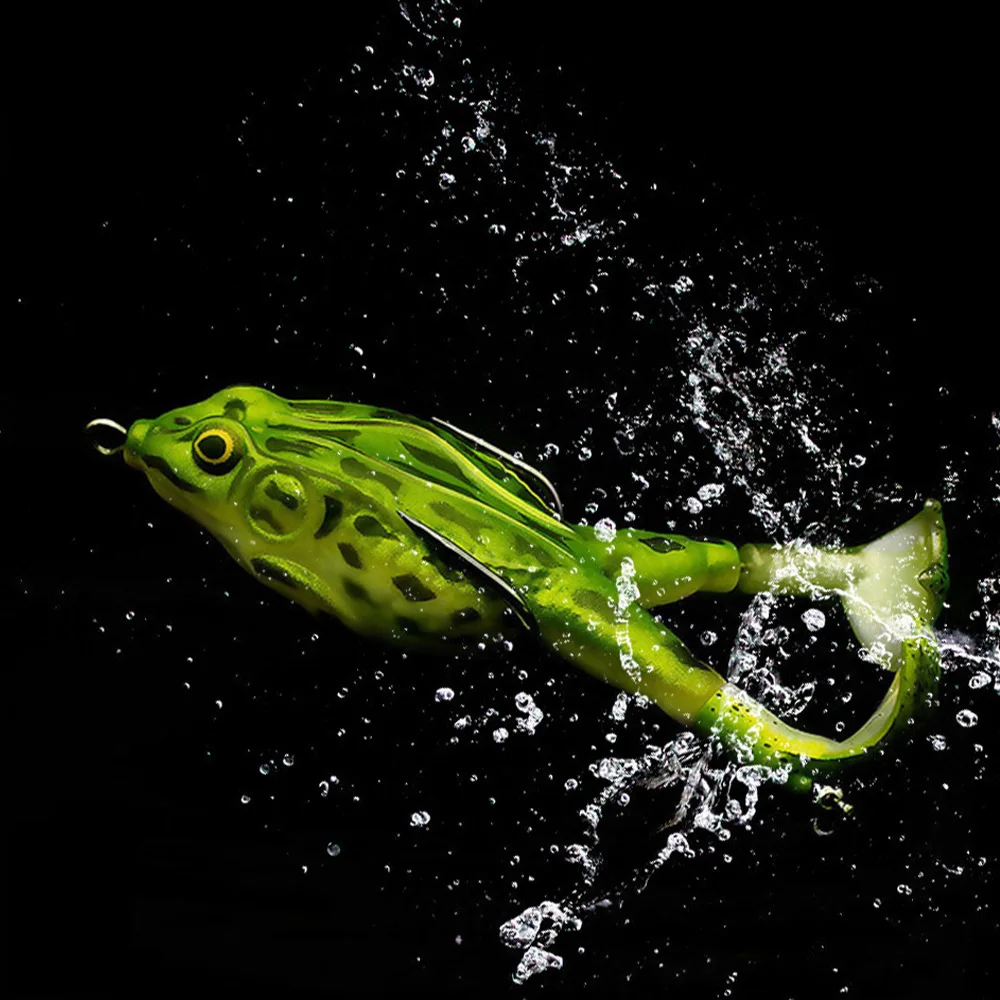 

1unit Frog For Fishing Accessories 9cm/13.6g Artificial Bait Fishing Lure Blackfish Bass Fishing Tackle Floating Bionic