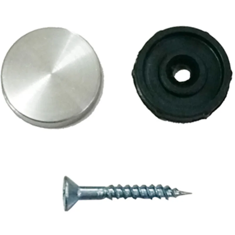 

12 sets! High quality round advertising nail stainless steel decorative cover screw cap mirror nail Home Decor Fittings