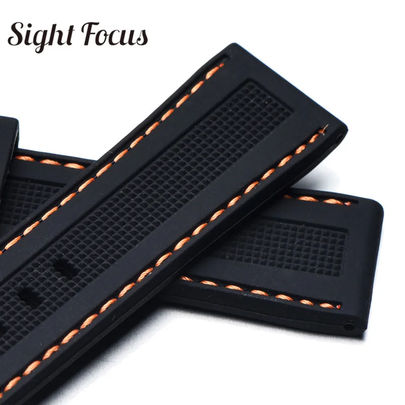 Ремешок силиконовый для наручных часов резиновый браслет Seiko Astron GPS 22 мм |