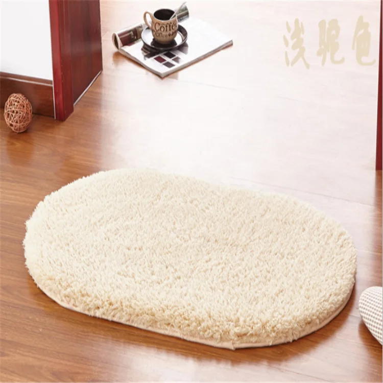 

Creative Lamb Down Bedroom Oval Carpet Living Room Bathroom Kitchen Non-slip Mat Stepping Mat Wonderful Mat